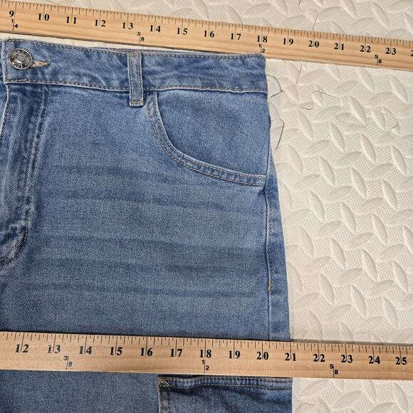 Madden Girl Long Maxi Denim Cargo Skirt Size XL Boho Bohemian Y2K Style Cotton - Picture 8 of 8